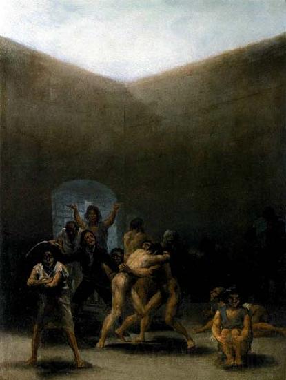 Francisco de goya y Lucientes The Yard of a Madhouse Norge oil painting art